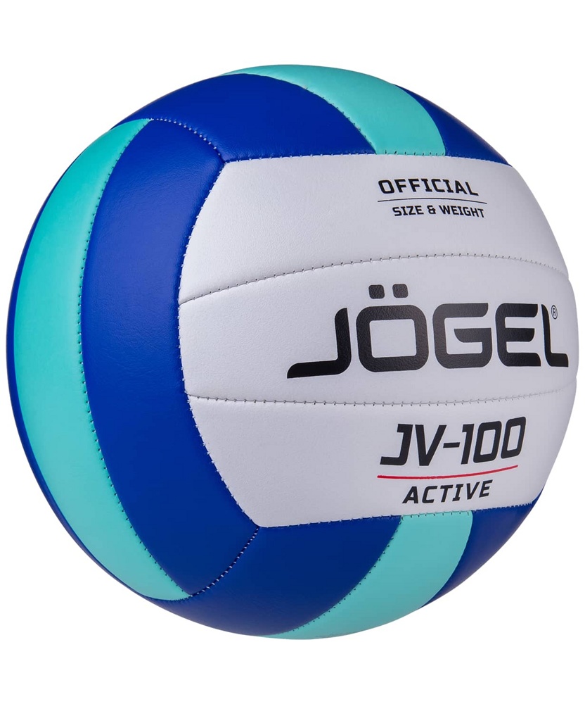 Мяч волейбольный №5 Jogel JV-100 синий/мятный - фото2