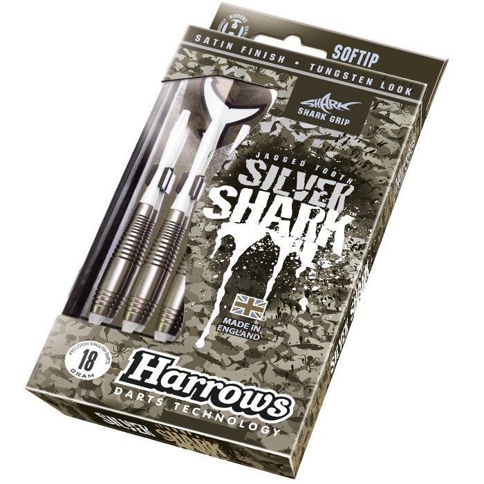 Дротики для электронного дартса Softip Harrows Silver Shark 18гр - фото