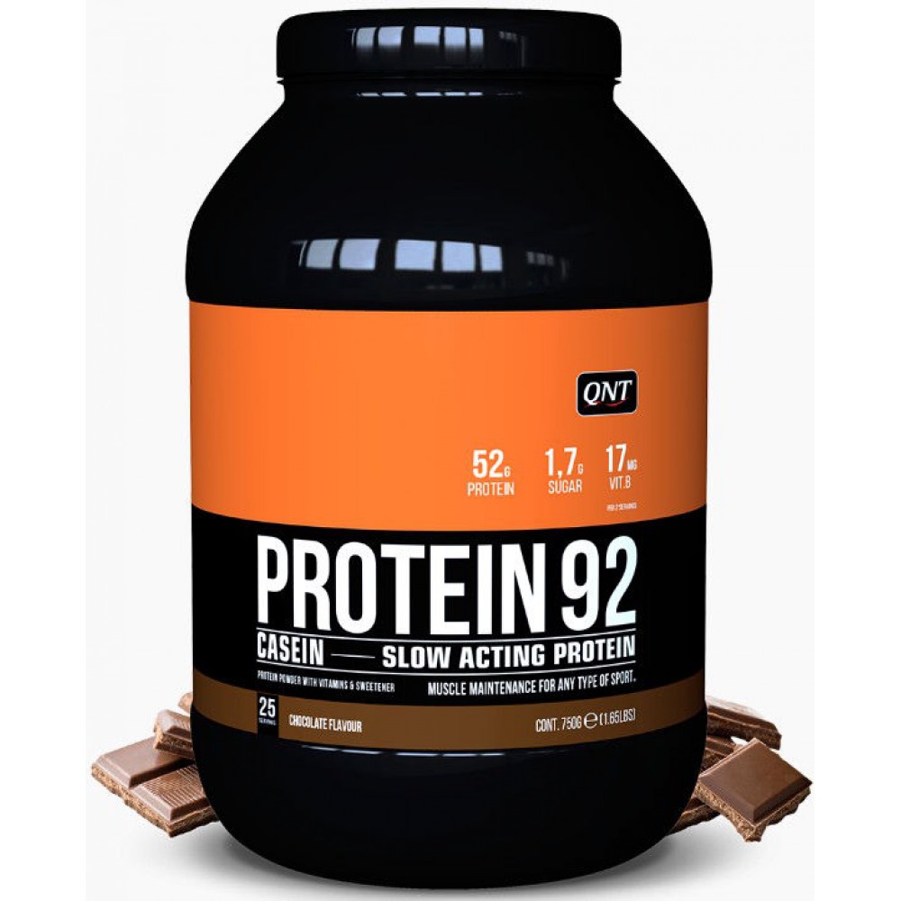 Протеин казеиновый Protein 92 QNT 750г (шоколад) - фото
