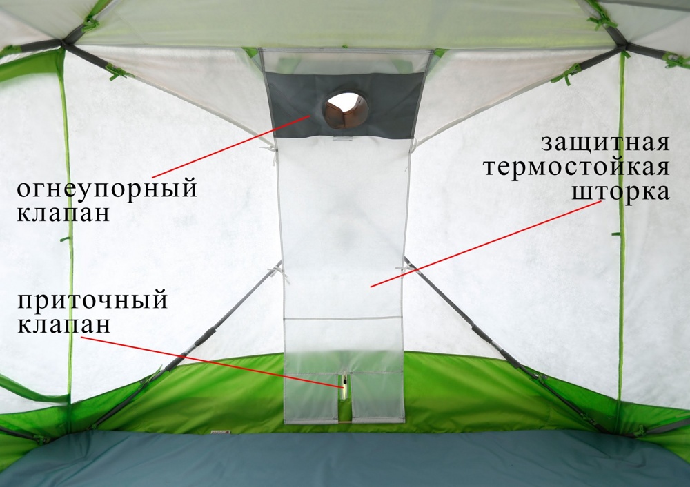 Клапан огнеупорный для палаток Лотос Куб (кремнезем 1000°С)