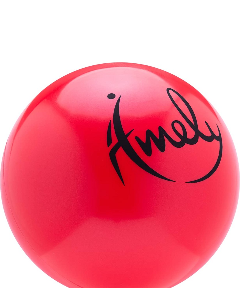 Мяч для художественной гимнастики Amely AGB-301 (15см, 280 гр) красный - фото2
