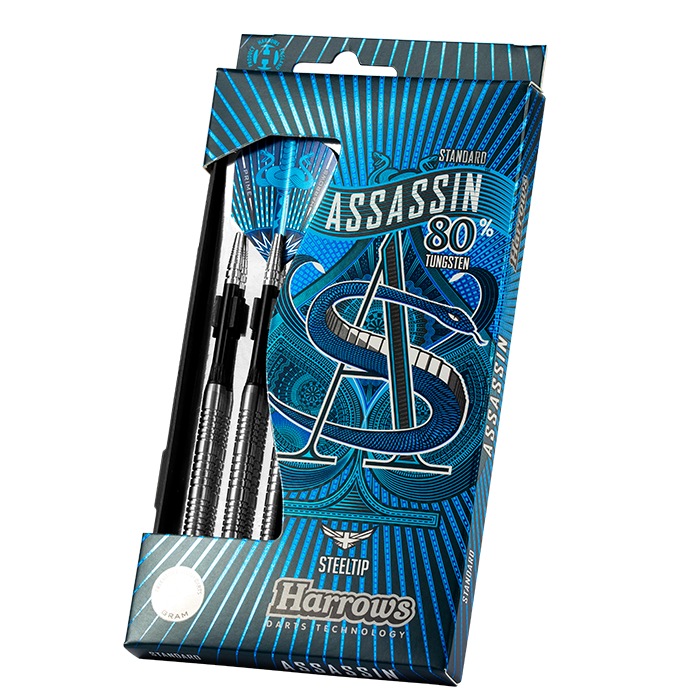 Дротики для дартса Steeltip Harrows Assassin 24гр (80% вольфрам)  - фото