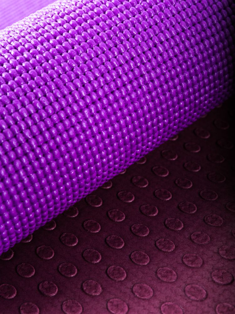 Коврик для фитнеса гимнастический ATEMI AYM01DB PVC 173х61х0,6см фиолетовый двусторонний - фото2