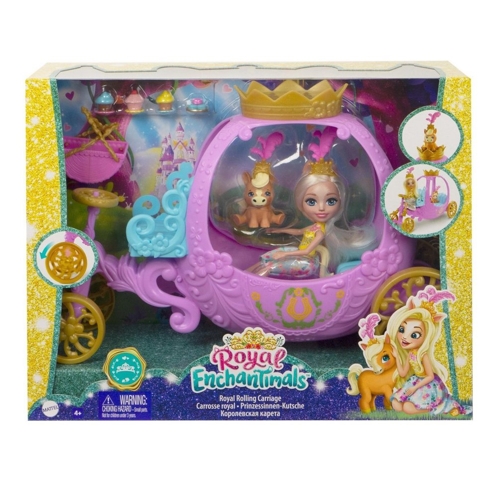 Игровой комплект Королевская карета с куклой Пеола Пони Enchantimals Mattel GYJ16 - фото3