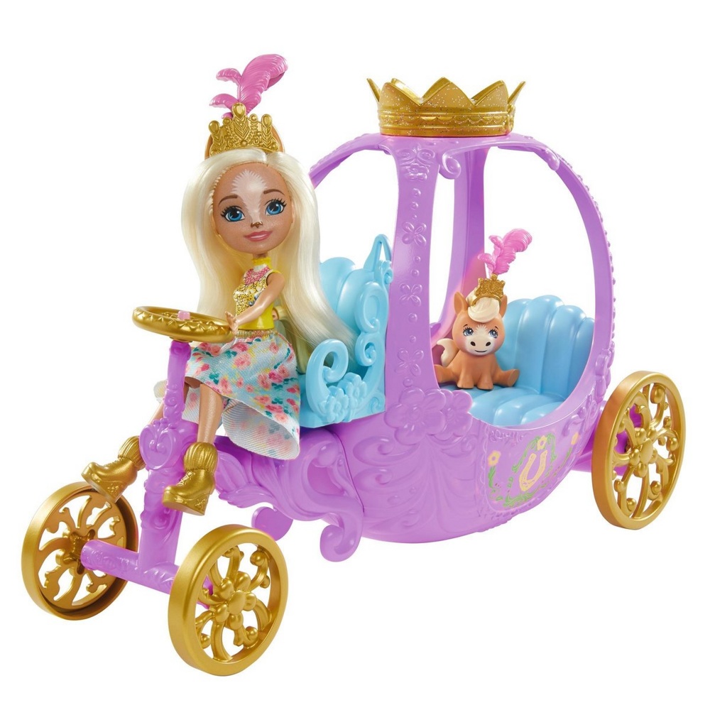 Игровой комплект Королевская карета с куклой Пеола Пони Enchantimals Mattel GYJ16 - фото