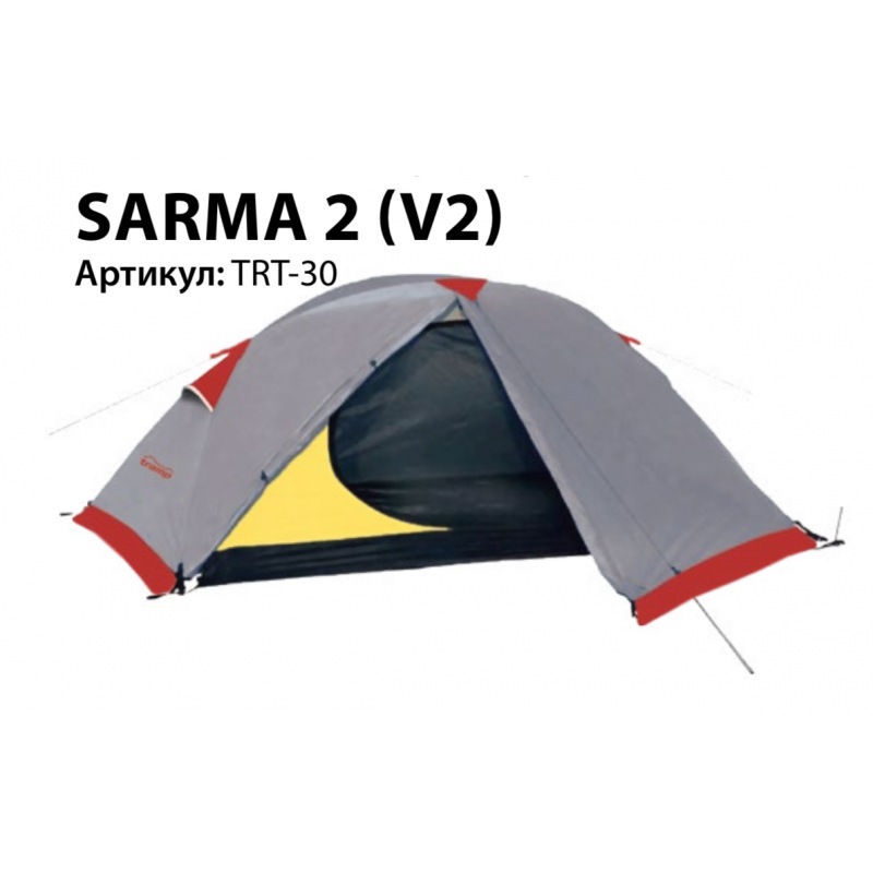 Палатка туристическая 2-х местная Tramp Sarma (V2) (8000 mm) - фото