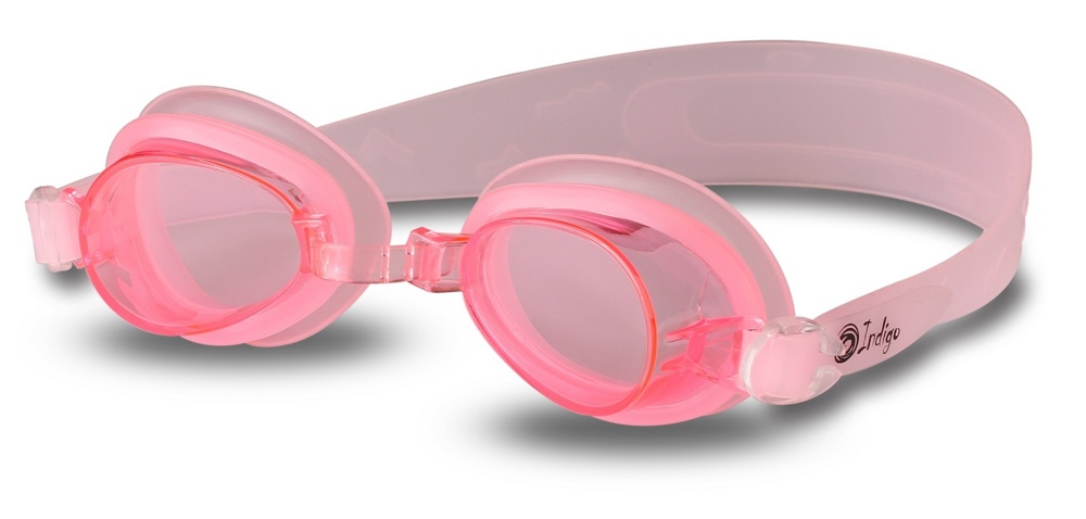 Очки для плавания INDIGO 705G-PI (розовый) юн. - фото