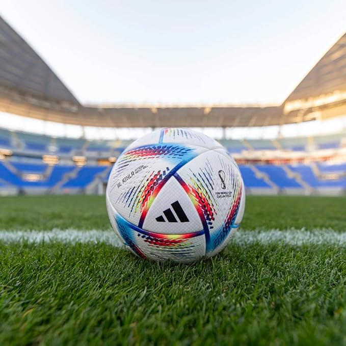 Мяч футбольный №5 Adidas Al Rihla Pro OMB 2022 Fifa - фото4