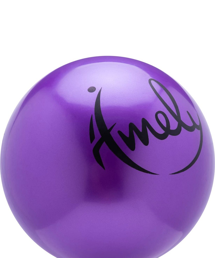 Мяч для художественной гимнастики Amely AGB-301 (15см, 280 гр) фиолетовый - фото2