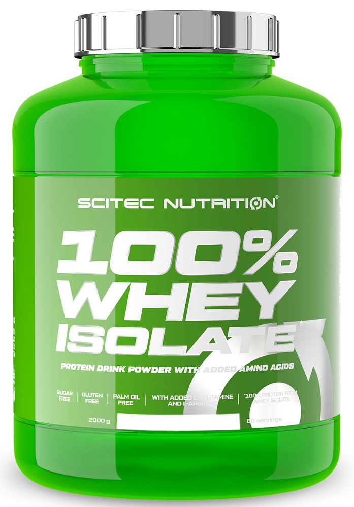 Протеин сывороточный (изолят) Whey Isolate Scitec Nutrition 2000г (клубника) - фото