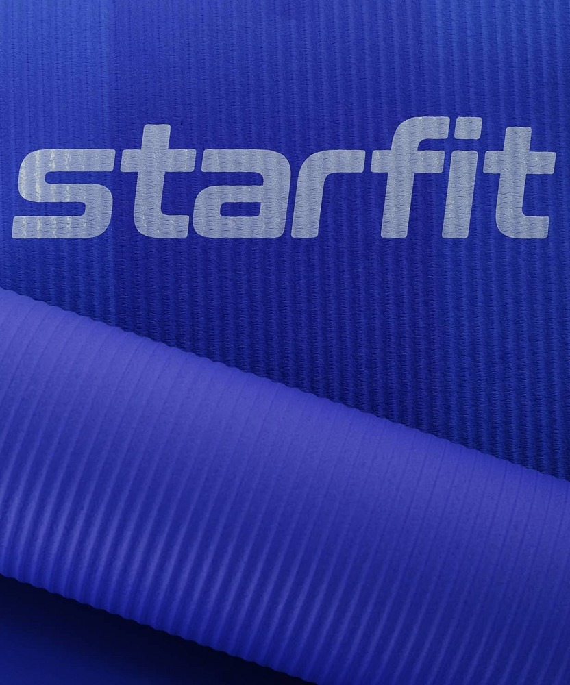 Коврик для фитнеса гимнастический Starfit FM-301 NBR 12мм (темно-синий)