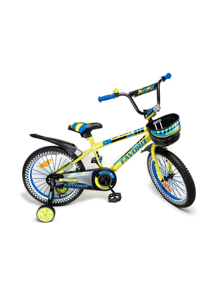 Детский велосипед Favorit Sport 18 (лаймовый, 2020) SPT-18GN - фото2