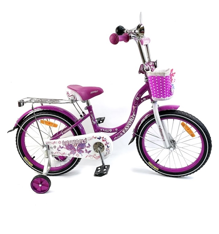 Детский велосипед Favorit Butterfly 18 (фиолетовый, 2020) BUT-18VL