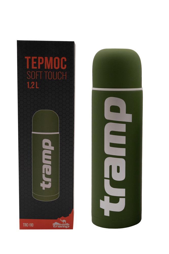 Термос Tramp Soft Touch 1,2 л (хаки) TRC-110х - фото