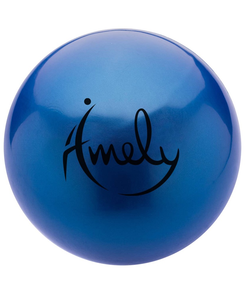 Мяч для художественной гимнастики Amely AGB-301 (15см, 280 гр) синий - фото