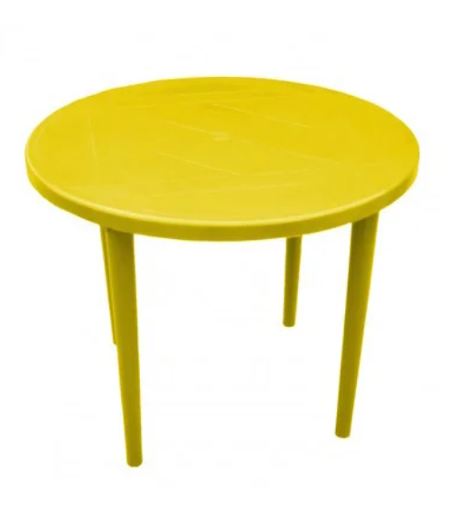 Стол пластиковый круглый СтандартПластикГрупп 130-0022 (900х710мм) цвета в ассортименте