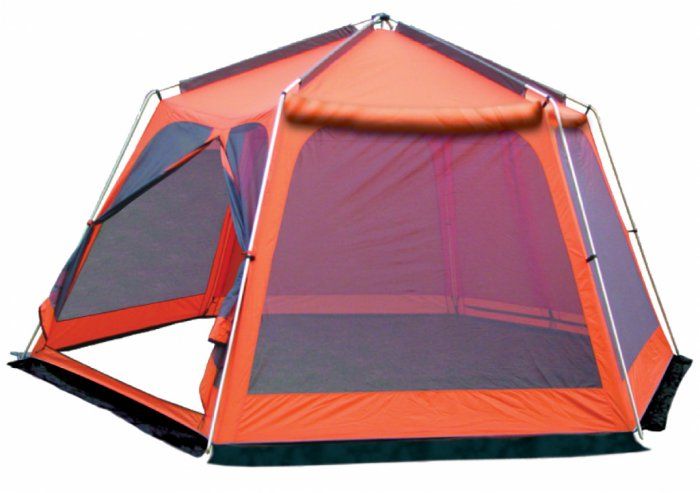 Тент-шатер туристический Tramp Lite MOSQUITO ORANGE (370х420х225) - фото