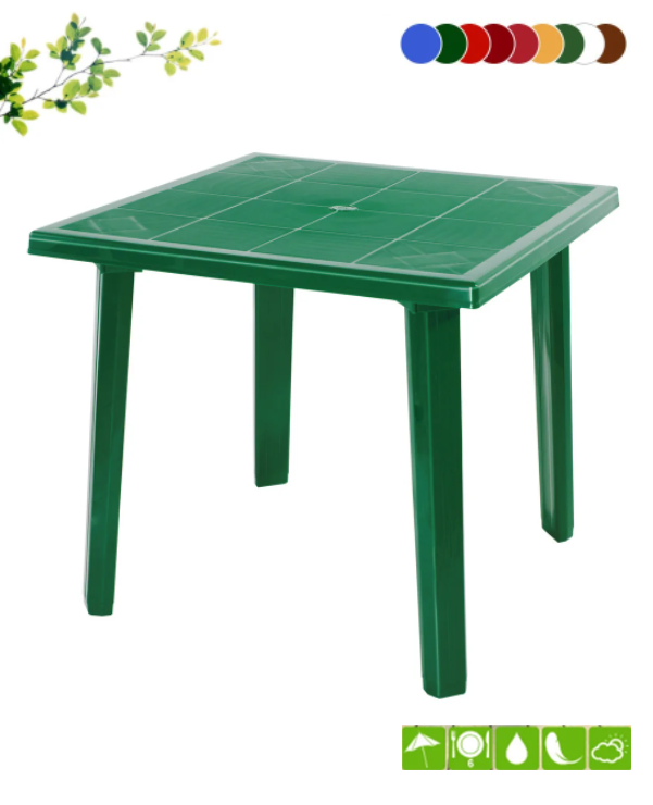 Стол пластиковый квадратный СтандартПластикГрупп 130-0019 (800х800х710мм) цвета в ассортименте - фото