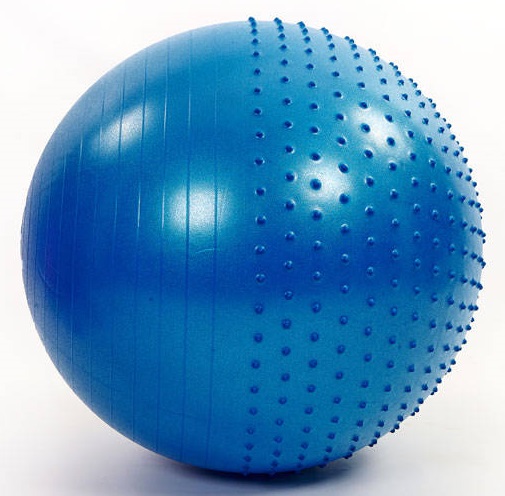 Гимнастический мяч полумассажный Artbell GB15-75 75 см синий Антивзрыв - фото