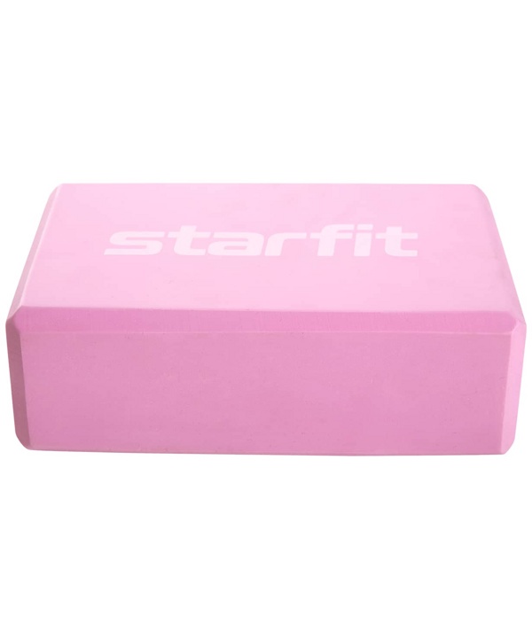 Блок для йоги STARFIT Core YB-200 (22,5х15х8 см, розовый пастель) - фото2