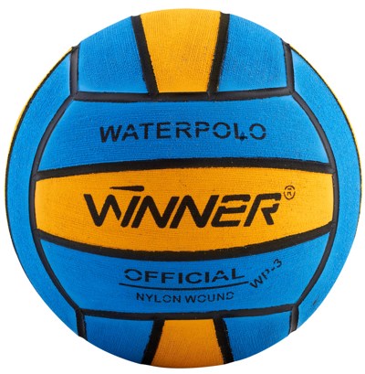 Мяч для водного поло №3 Winner WP-3 yellow-blue - фото