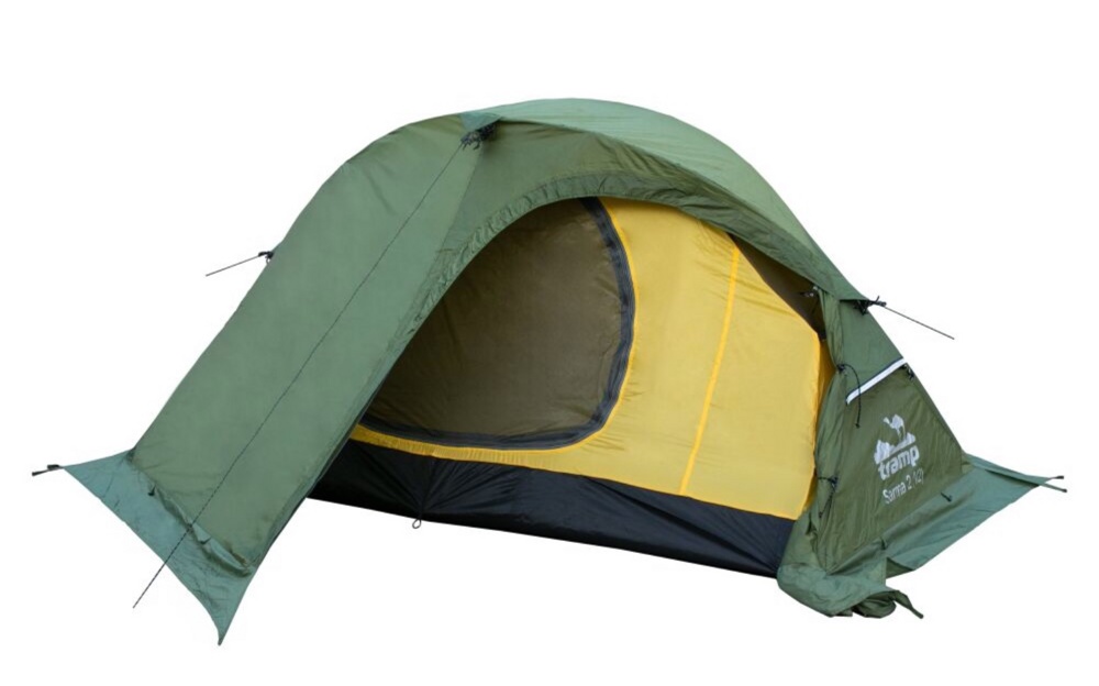 Палатка туристическая 2-х местная Tramp Sarma (V2) Green (8000 mm) - фото