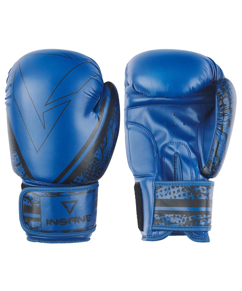 Боксерские перчатки INSANE ODIN синий 10 унц. - фото