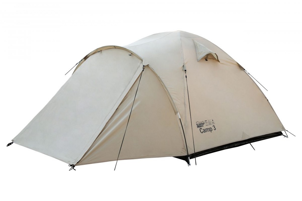 Палатка туристическая 4-х местная Tramp Lite Camp 4 Sand (V2) (4000 mm)