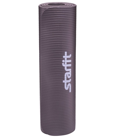 Коврик для фитнеса гимнастический Starfit FM-301 NBR 10мм (серый) - фото2