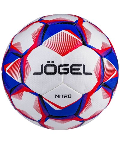 Мяч футбольный №5 Jogel Nitro №5 blue/white/red BC20 16940 - фото