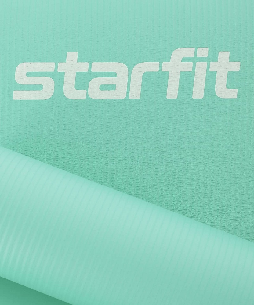 Коврик для фитнеса гимнастический Starfit FM-301 NBR 12мм (мятный)