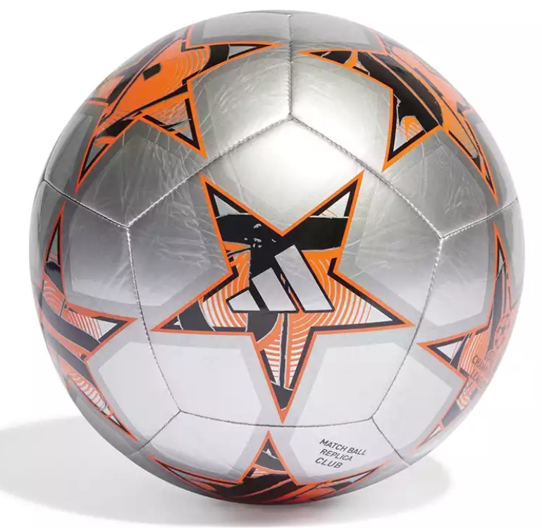 Мяч футбольный №5 Adidas UEFA Champions League Match Ball Replica Club Silver 23/24 - фото2