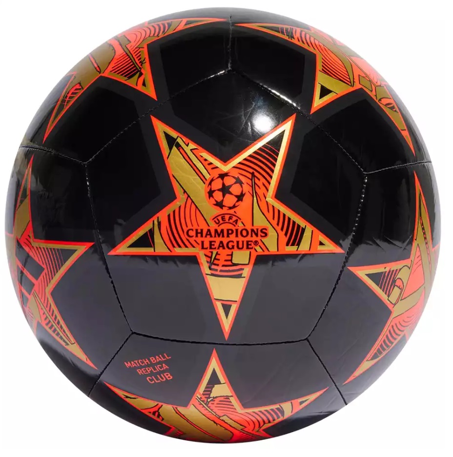 Мяч футбольный №5 Adidas UEFA Champions League Match Ball Replica Club Black 23/24 - фото2
