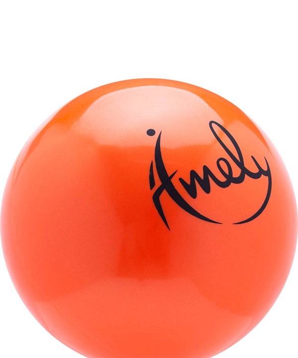 Мяч для художественной гимнастики Amely AGB-201 (19см, 400гр) оранжевый
