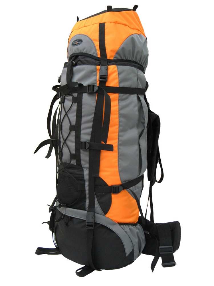 Рюкзак туристический Турлан Алтай-80 л оранжевый/серый/черный