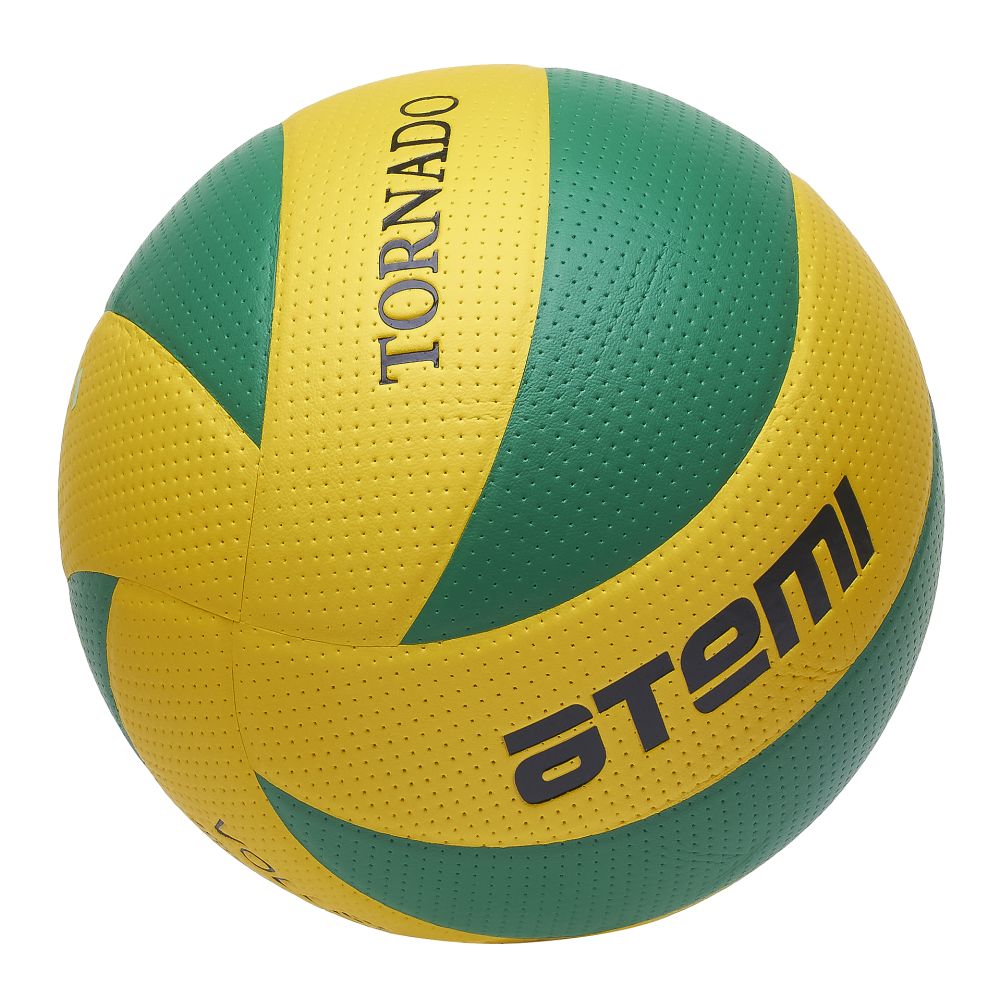 Мяч волейбольный №5 Atemi Tornado PU yellow/green - фото2