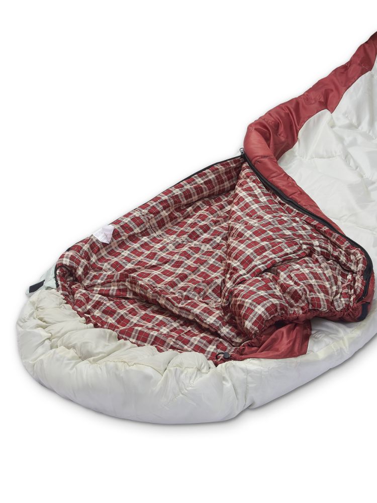 Спальный мешок туристический Atemi Quilt 300LN (левая молния, серый/красный) 300 гр/м3, -3, левый - фото2