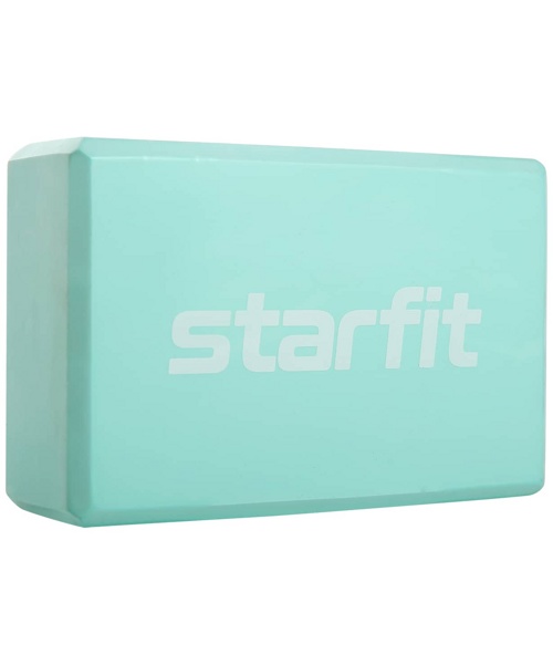 Блок для йоги STARFIT Core YB-200 (22,5х15х8 см, мятный) - фото