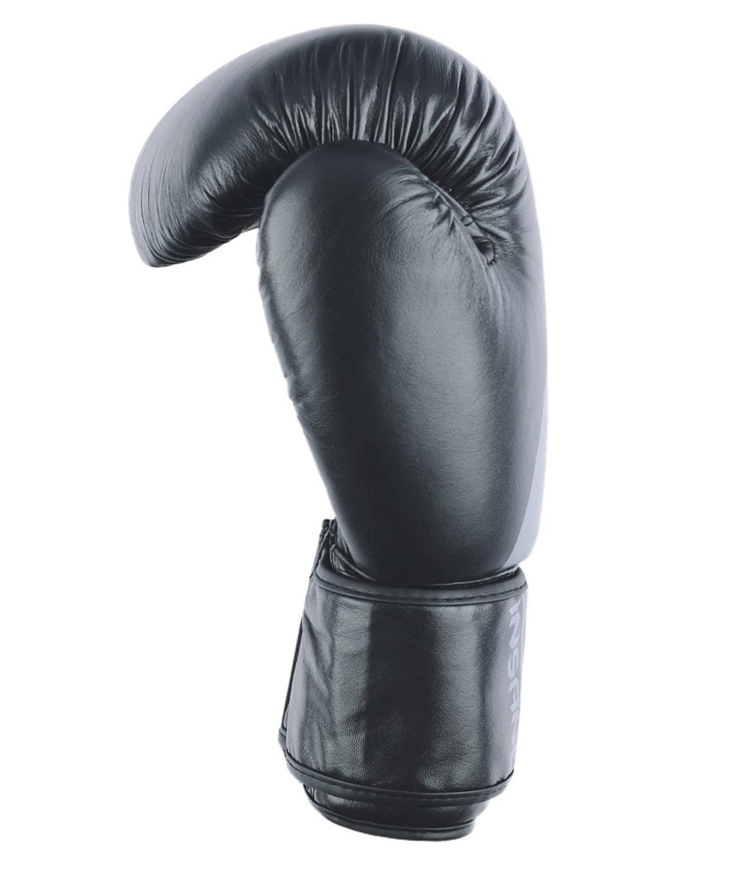 Боксерские перчатки INSANE ARES черный 12 унц. кожа - фото3