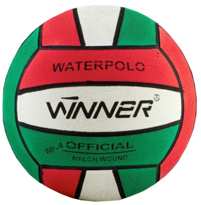 Мяч для водного поло №4 Winner WP-4 red-white-green - фото