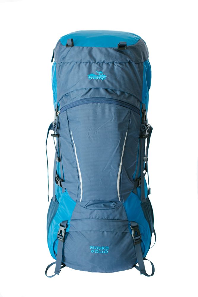 Рюкзак туристический Tramp Sigurd 60+10 (синий) - фото