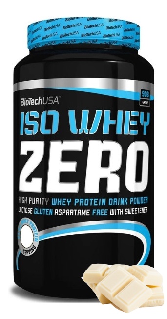 Протеин сывороточный (изолят) Iso Whey Zero Biotech USA 908г (белый шоколад) - фото
