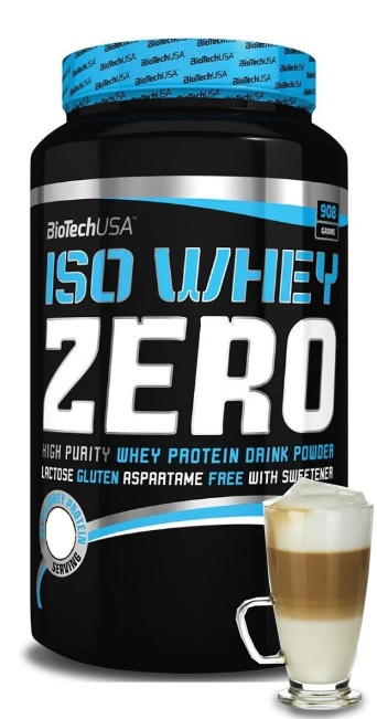Протеин сывороточный (изолят) Iso Whey Zero Biotech USA 908г (кофе латте) - фото