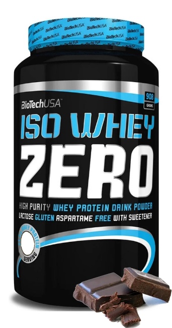 Протеин сывороточный (изолят) Iso Whey Zero Biotech USA 908г (шоколад) - фото
