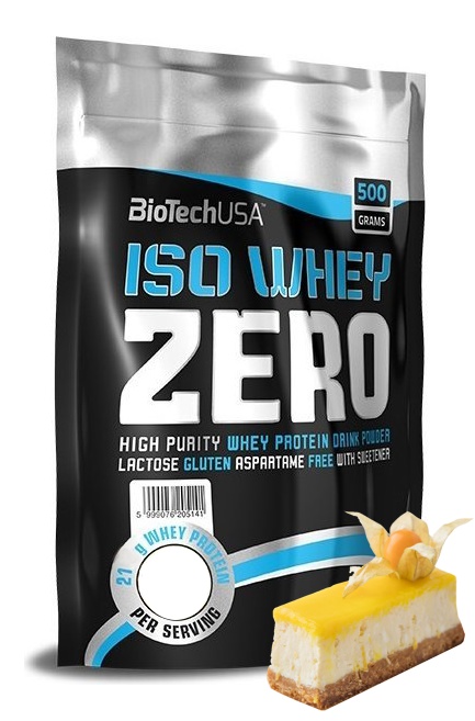 Протеин сывороточный (изолят) Iso Whey Zero Biotech USA 500г (лимонный чизкейк) - фото
