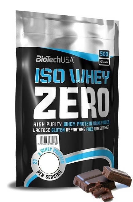 Протеин сывороточный (изолят) Iso Whey Zero Biotech USA 500г (шоколад) - фото