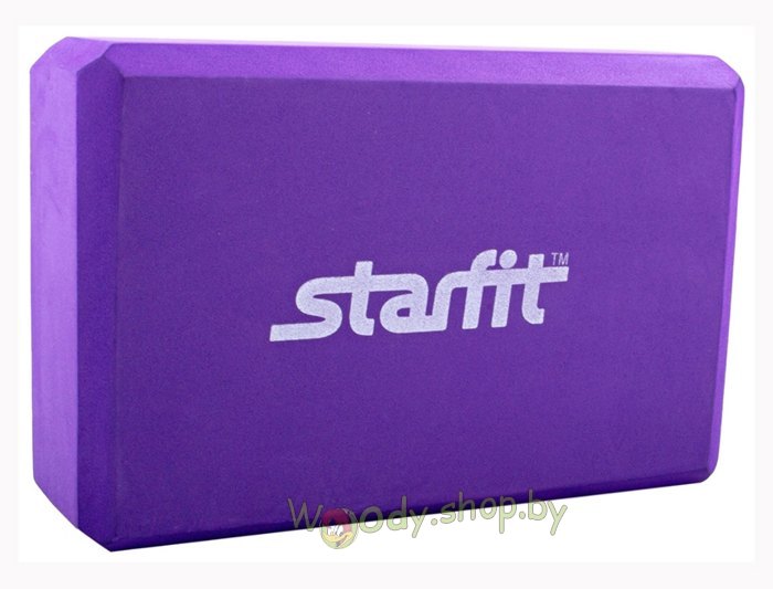 Блок для йоги Starfit FA-101 EVA фиолетовый - фото