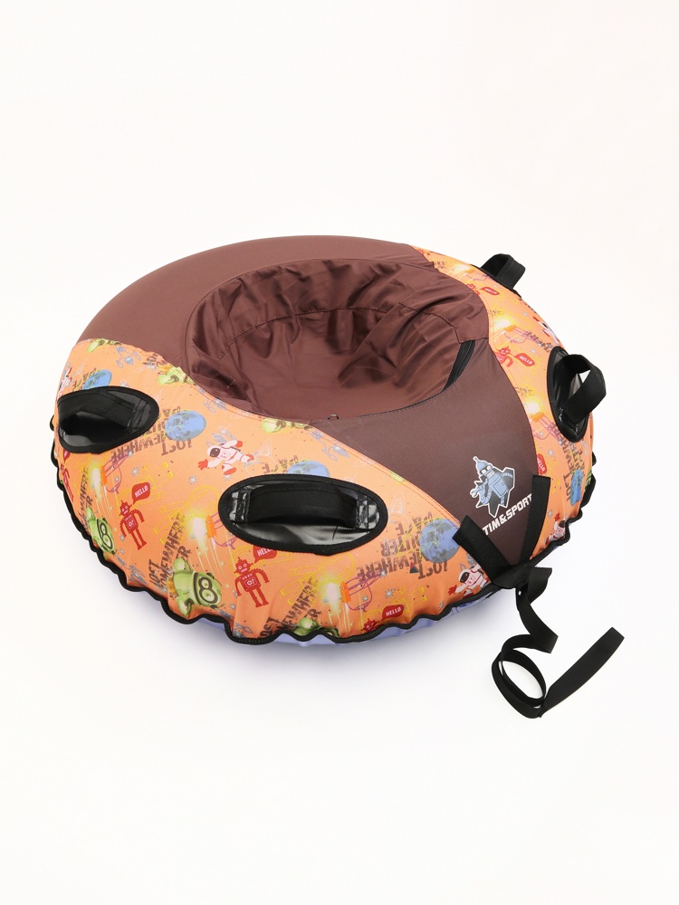 Тюбинг (надувные санки-ватрушка) Tim&Sport Робот коричневый 110 см - фото2