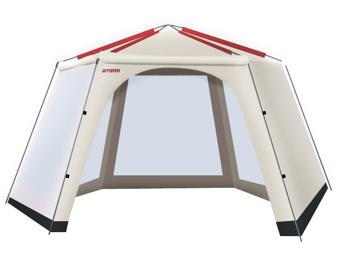 Тент-шатер туристический Atemi АТ-4G (500х433х255) - фото