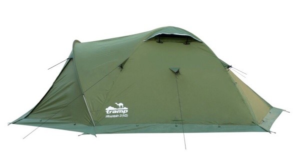 Палатка туристическая 3-х местная Tramp Mountain 3 (V2) Green (8000 mm)